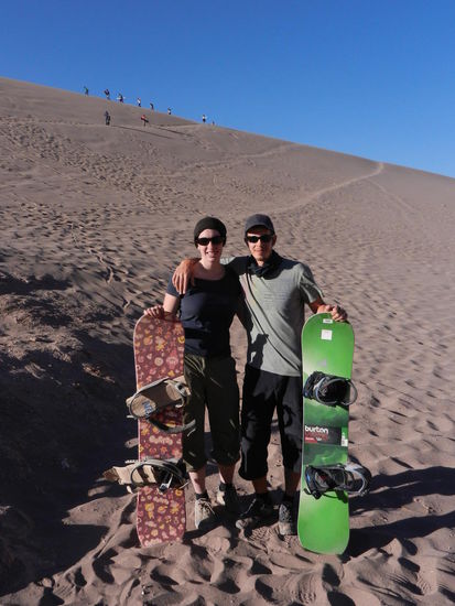 Was macht man wenns keinen Schnee gibt? ...auf Sand boarden! 
Das Gefuehl ist echt witzig und es funktioniert richtig gut! Das Beste ist, man hat nicht soviel anzuziehen...