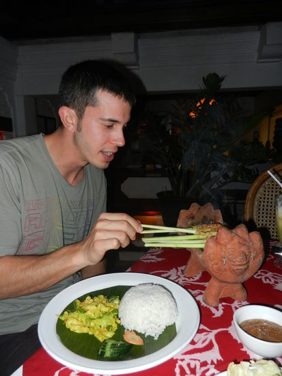 Die balinesische Kueche ist sehr lecker!