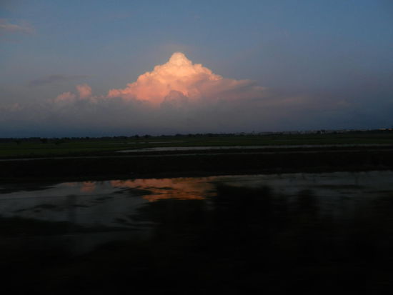 Ein Berg aus Wolken.