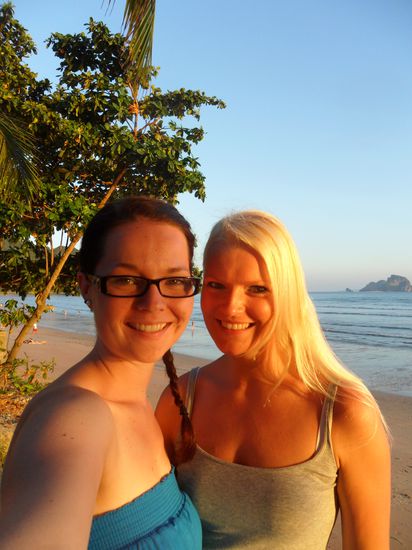 Krabi bei Sonnenuntergang