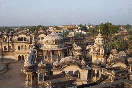 ausblick aus meinem zimmer in nawalgarh.