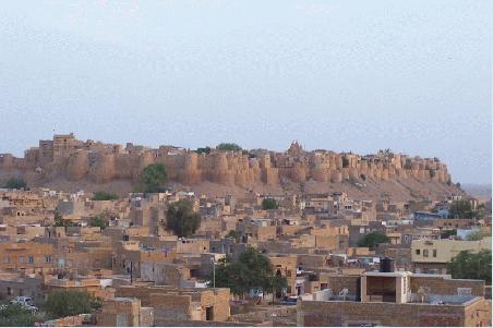 jaisalmer - das fort bei sonnenuntergang.
