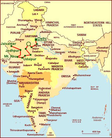 weiter nach jaisalmer.