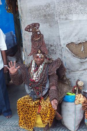 in haridwar auf der ardh mela.