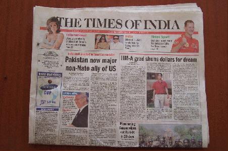 "The Times of India".