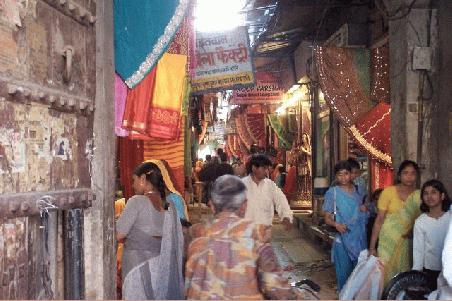 einkaufsstraße in jaipur.