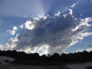 Wolkenspiel am Strand