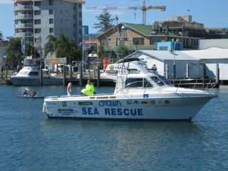 die Crown - das Sea Rescue Boot von Port Macquarie