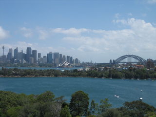 Blick über Sydney... eine wunderschöne Stadt trotz der Wolkenkratzer