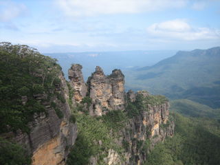 Echo Point Blick auf die Three Sisters
