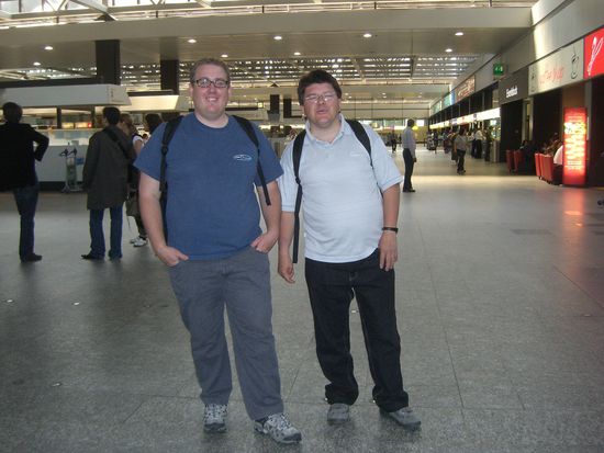 Vor dem Abflug in Zuerich