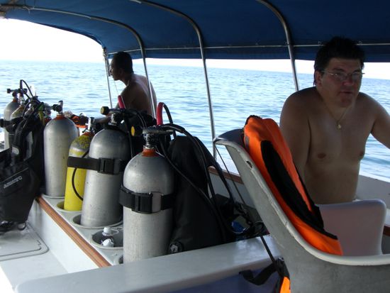 Auf dem Tauchboot