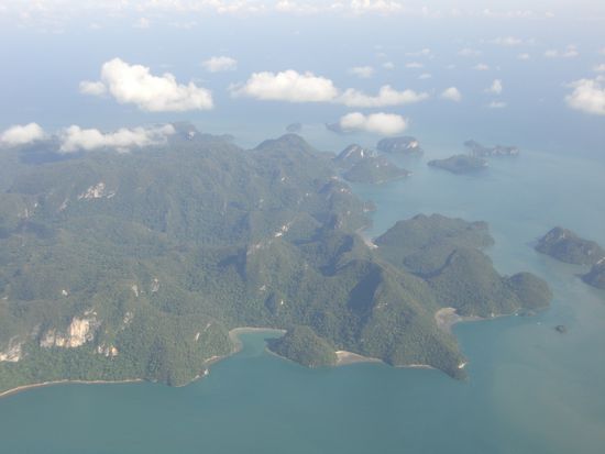 Die Insel vom Flugzeug aus