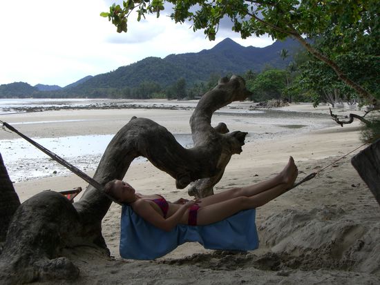 Lia am Strand