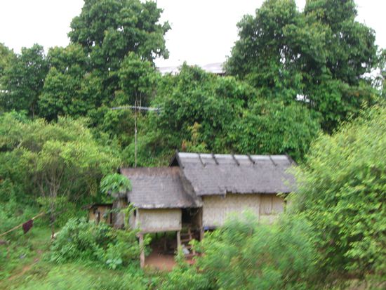 Haus vor Vang Vieng