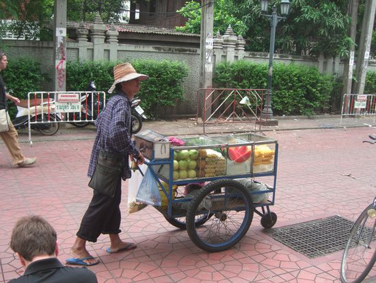 Typischer mobiler Strassenverkauefer