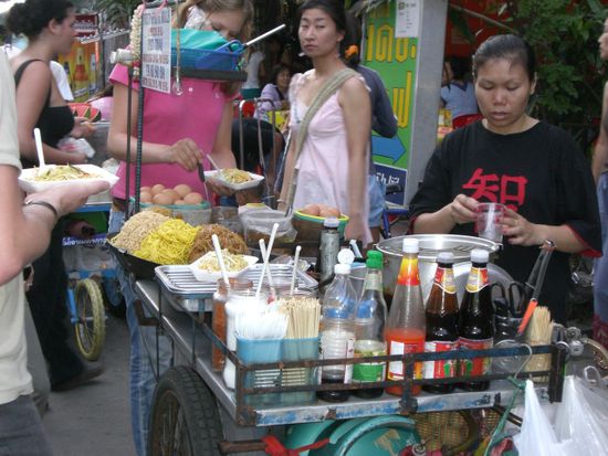 Nudelstand an der Khao San Road