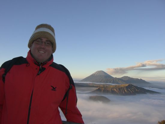Rico vor dem unglaublichen Panorama.