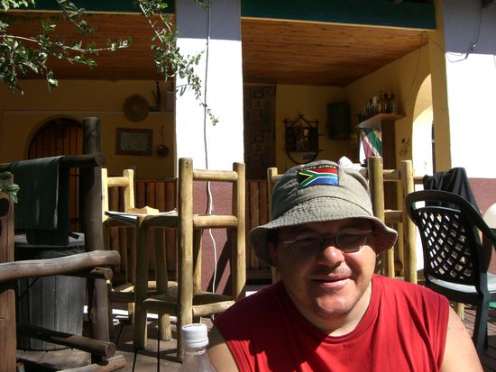 Oswald kurz vor der Abfahrt im Nelspruit Backpacker