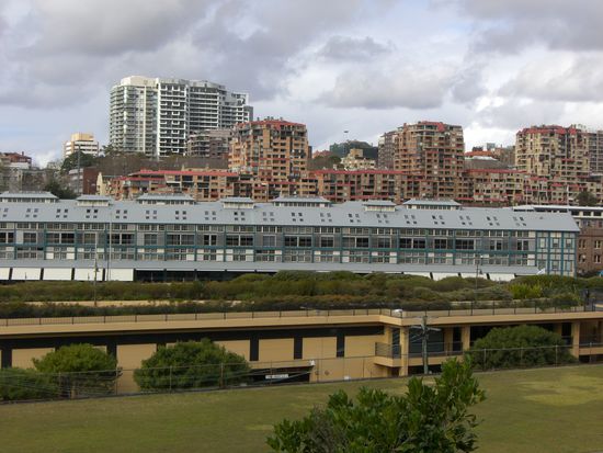 Blick nach Kings Cross hoch.