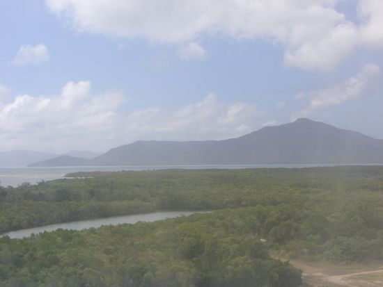 Gegend um Cairns vom Flugzeug aus fotographiert.