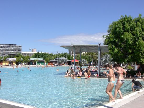 Oeffentlicher Pool in Cairns.