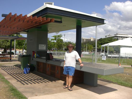 Grillplatz direkt am Meer.