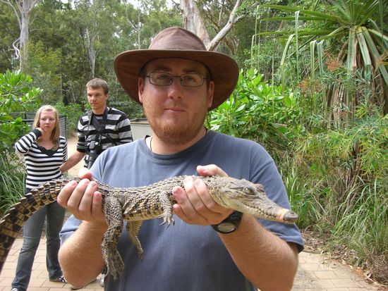 Ein Krokodil und ich.