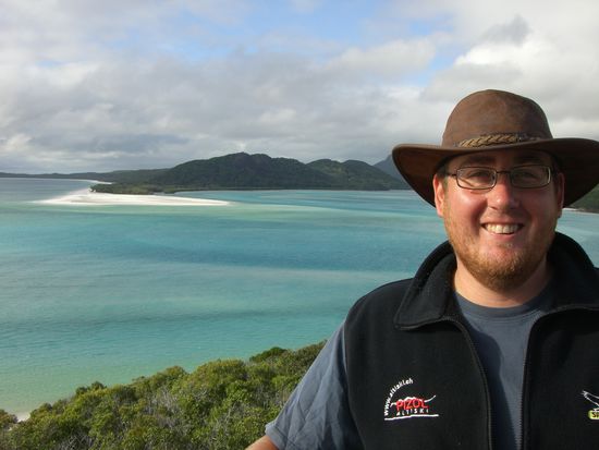 Ich vor dem Whithaven Beach