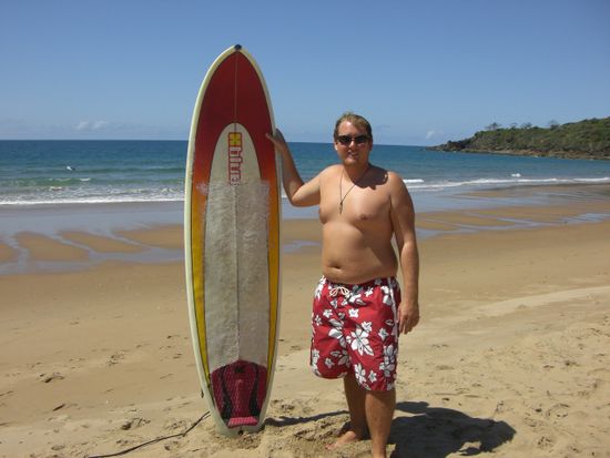 Ich nach dem Surfen.