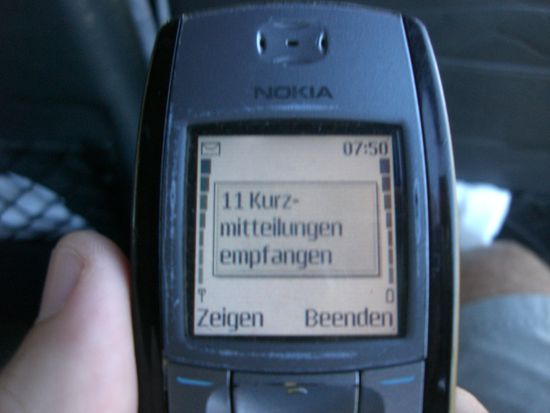 Das gibts nach einer Woche ohne Empfang..