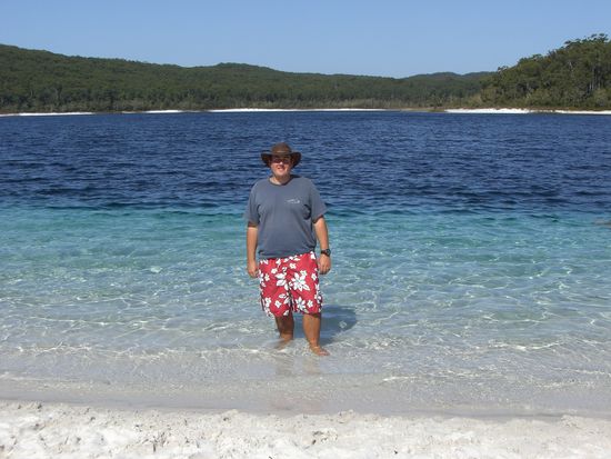 Ich am Lake Mc Kenzie - wunderschoen!