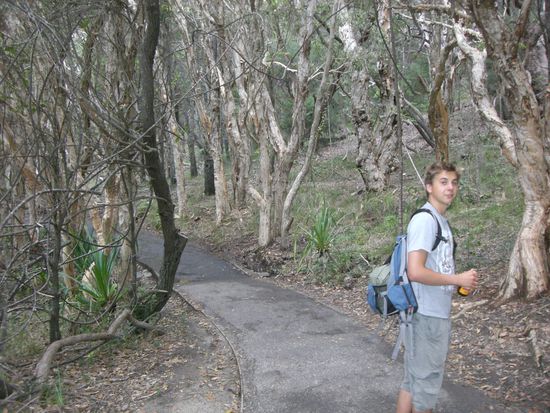 Chris im Wald des Nationalparks.