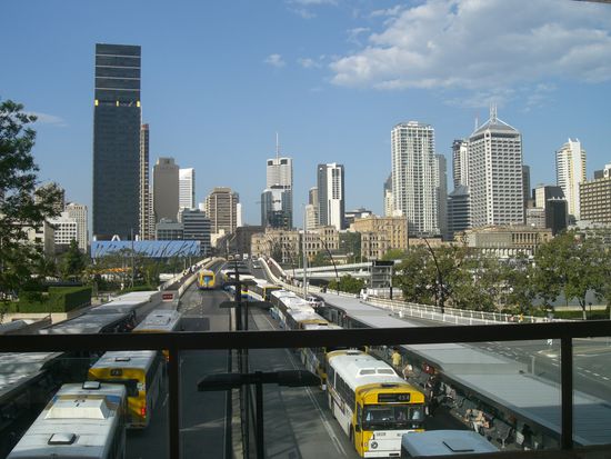 Skyline vom Busbahnhof aus.