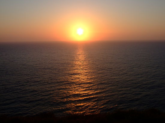 Sonnenaufgang beim Leuchtturm.