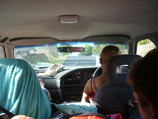 Roadtrip im Ford Falcon der beiden Frauen.