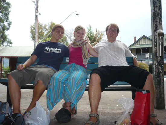 Eva und ich haben uns etwas an die Mode der Hippies angepasst 