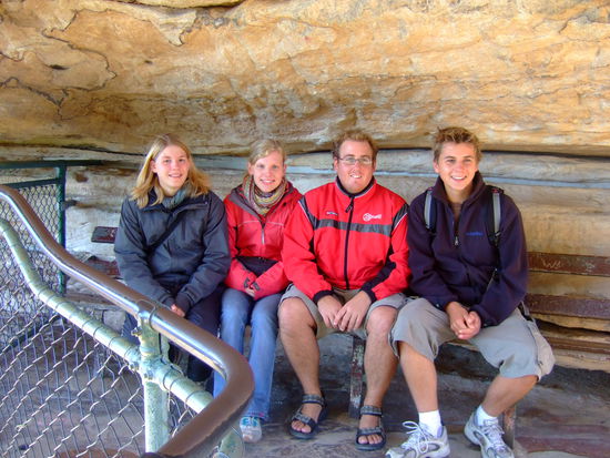 Zwischenhalt beim Wandern.