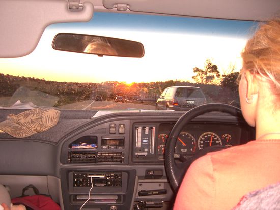 Auf der Fahrt von Sydney nach Canberra.