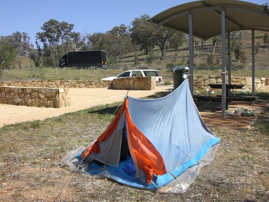 Da haben Chris und ich uebernachtet.