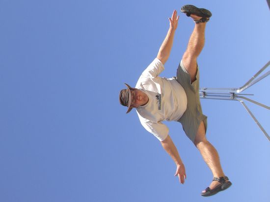 Nach diesem Foto konnte ich 2 Tage fast nicht mehr laufen weil ich mir die Leisten ueberdehnt hatte. Wusste gar nicht, dass ich soooo beweglich bin 