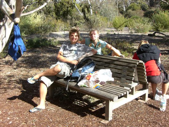 Im Botanischen Garten beim Picknicken.