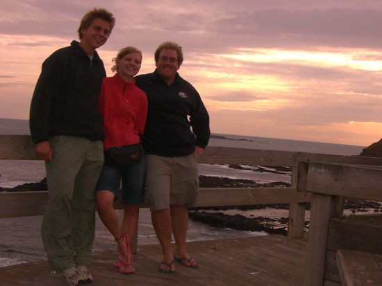 Chris, Kristina und ich.