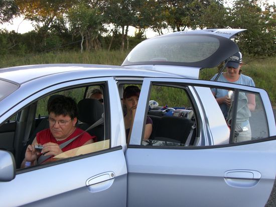 Unser Mietauto und unsere suesse Fracht