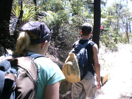 Beim Wandern im Nationalpark.