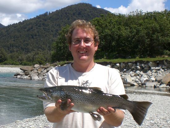 Rico mit 60cm Forelle!