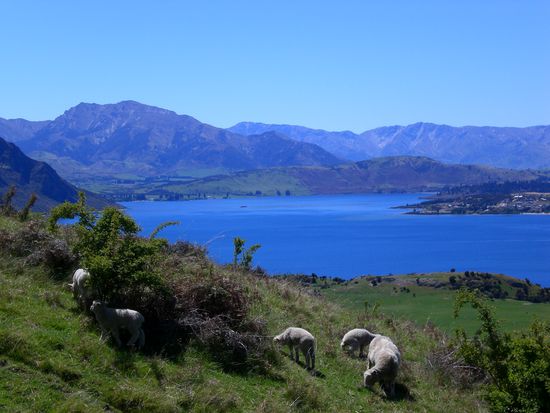 Ausblick beim Abstieg.