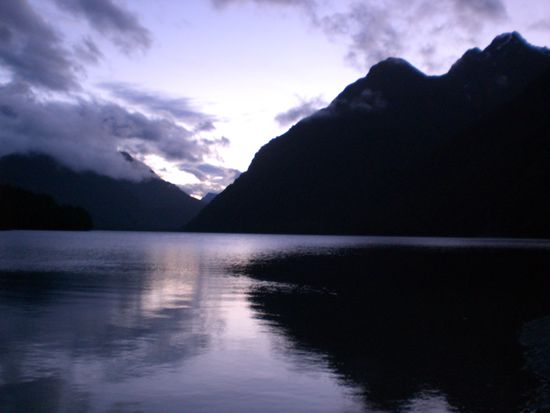 Abendstimmung am See.