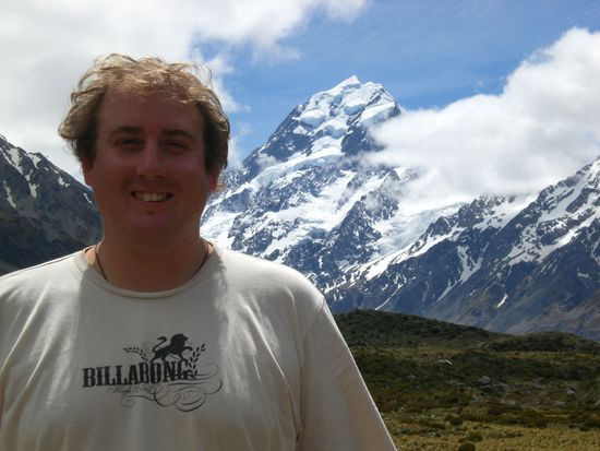 Rico und der Mount Cook.