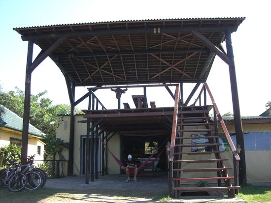 Aussichtsplattform und Haengematte